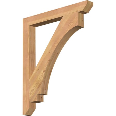 Ekena Millwork Imperial Slat Smooth Bracket, Western Red Cedar, 3 1/2"W x 32"D x 38"H BKT04X32X38IMP06SWR